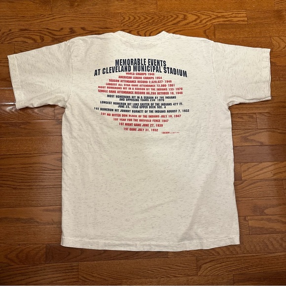 Vintage 1993 Cleveland Indians “The last stand” Trench Ultra t shirt size XL - Picture 5 of 8